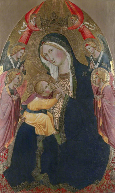 Vierge de l’Humilité avec des anges adorateurs - Agnolo Gaddi - Alpha Reproduction