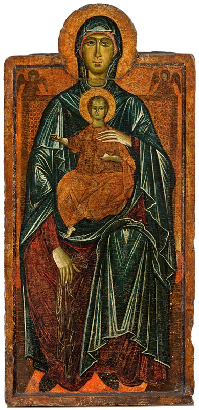 Vierge en majesté avec l'Enfant et deux anges - Master of the Bigallo Crucifix