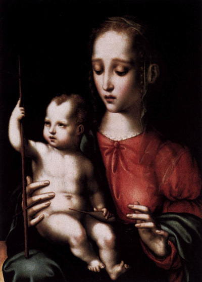 Vierge et Enfant avec un fuseau - Luis de Morales - Alpha Reproduction