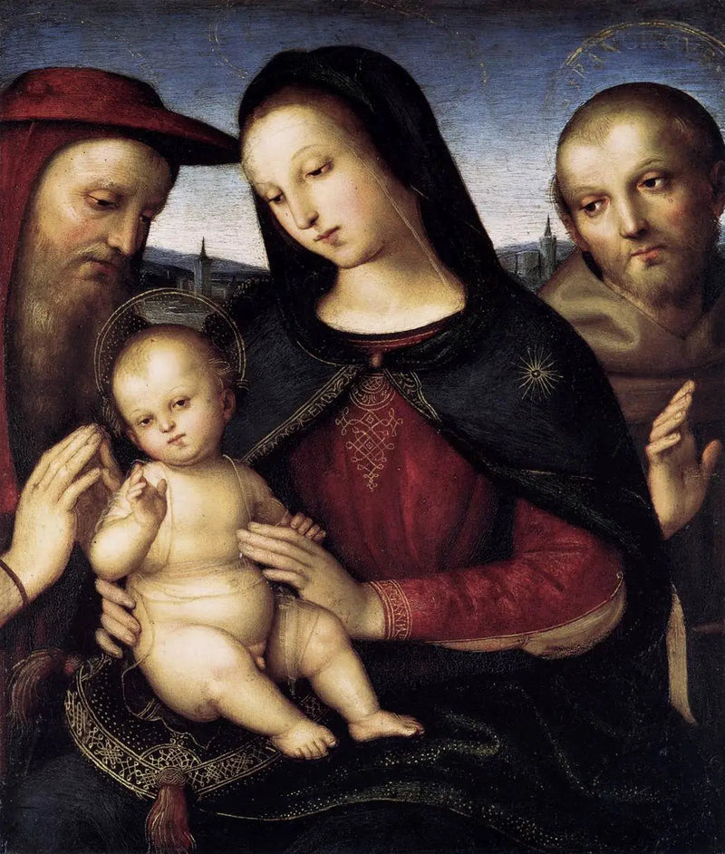 Vierge et l'Enfant avec saints Jérôme et François - Raphaël Sanzio