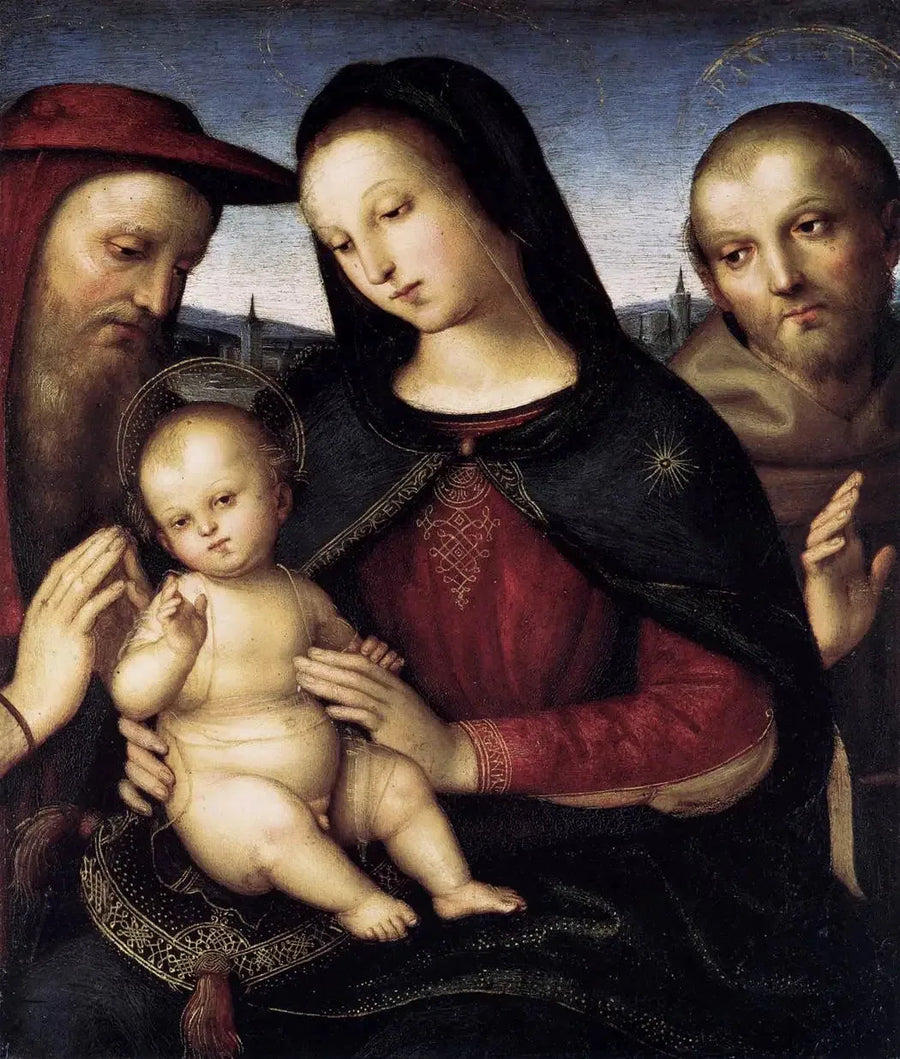 Vierge et l'Enfant avec saints Jérôme et François - Raphaël Sanzio