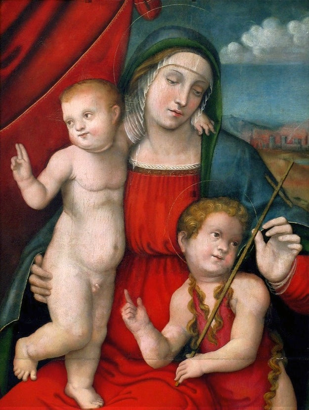 Vierge et l'Enfant avec saint Jean-Baptiste. - Francesco Francia