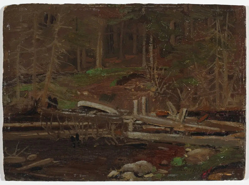 Vieux barrage de bois, parc Algonquin - Tom Thomson