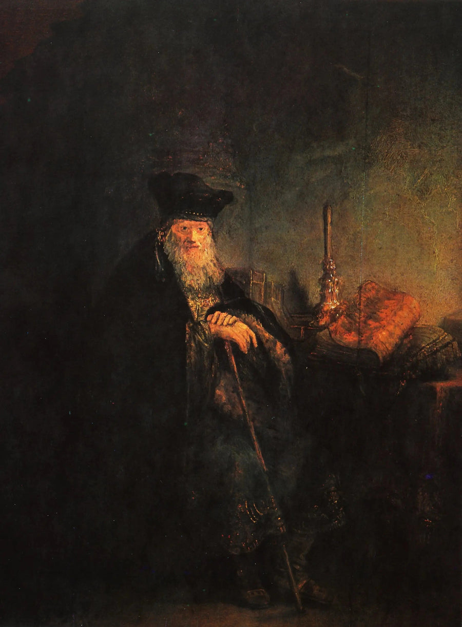 Vieux savant dans son cabinet – cercle de Rembrandt