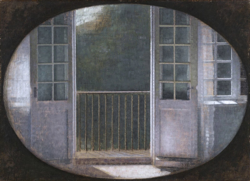 Le Balcon, Spurveskjul - Vilhelm Hammershøi