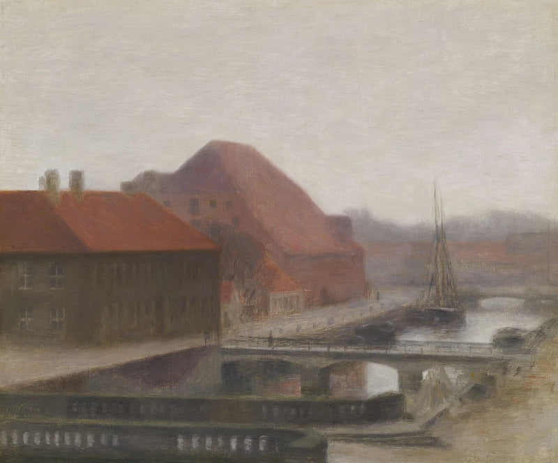 Le Canal de Frederiksholm - Vilhelm Hammershøi