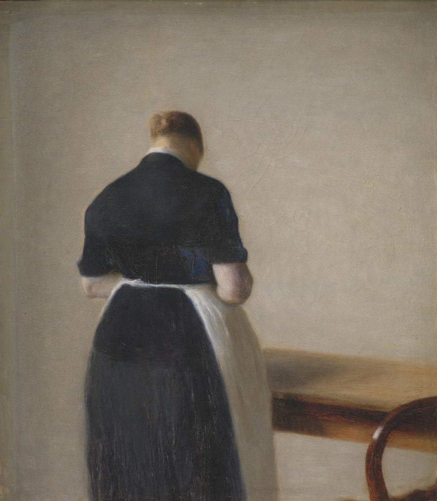 Femme vue de dos - Vilhelm Hammershøi