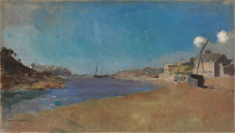 Village de pêcheurs, Bretagne - Odilon Redon