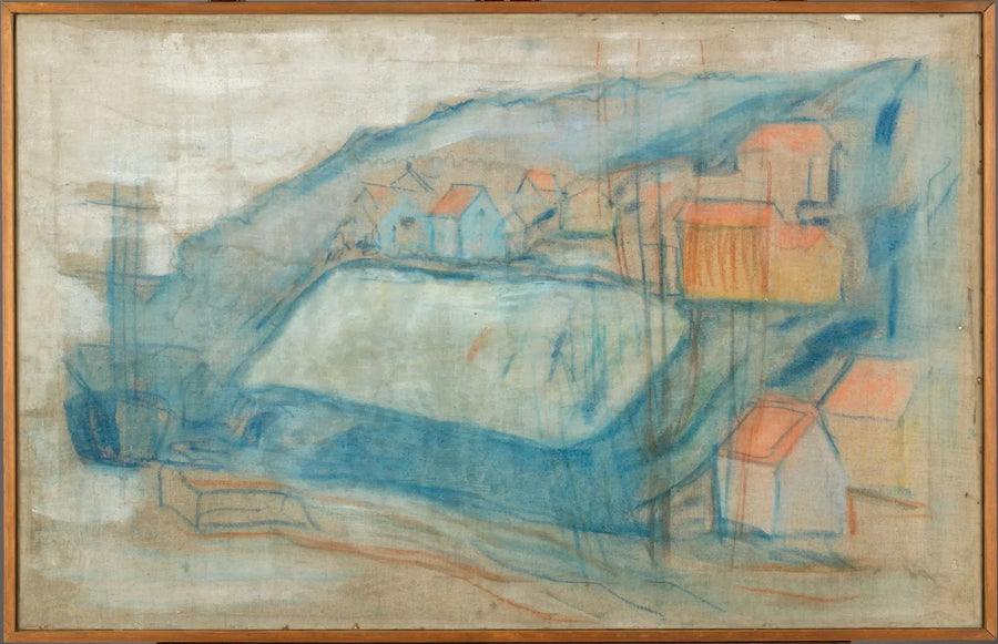 Village près de la mer - Edvard Munch