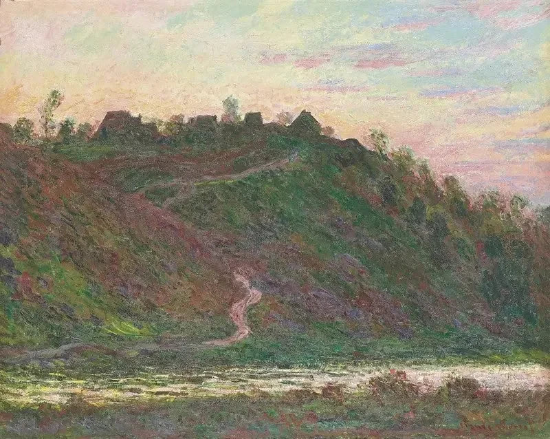 Le Village de La Roche-Blond, effet du soir W1238 – Claude Monet