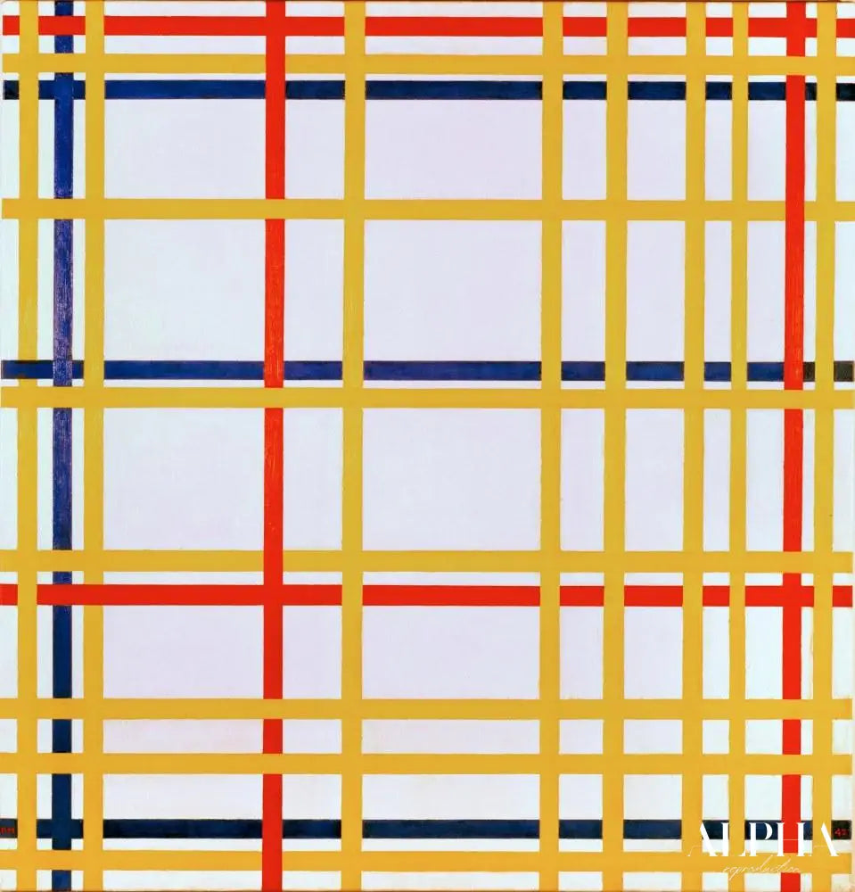 Ville de New York - Mondrian - Reproductions de tableaux et peintures haut de gamme