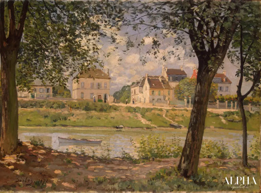 Villeneuve la Garenne - Alfred Sisley - Reproductions de tableaux et peintures haut de gamme