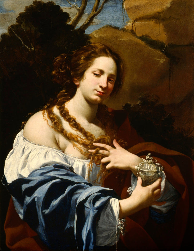 Virginia Vezzi, épouse de l'artiste, et Marie Madeleine - Simon Vouet