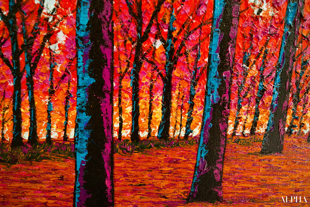 Visage d’Automne | 150 x 100 cm Reproductions de tableaux à la peinture à l’huile