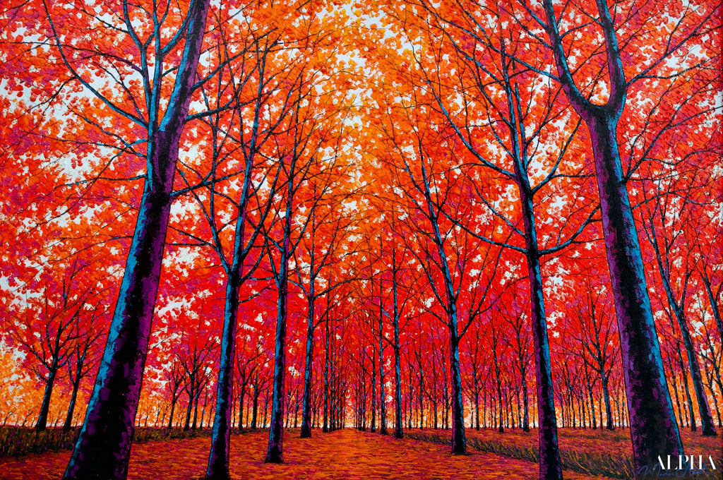 Visage d’Automne | 150 x 100 cm Reproductions de tableaux à la peinture à l’huile