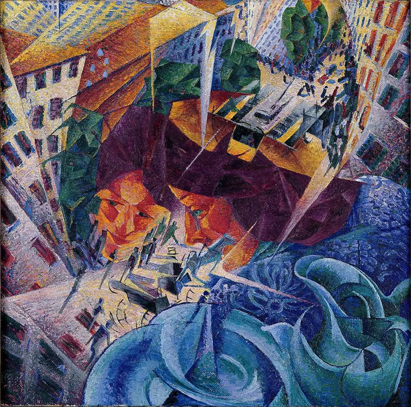 Visions simultanées - Umberto Boccioni