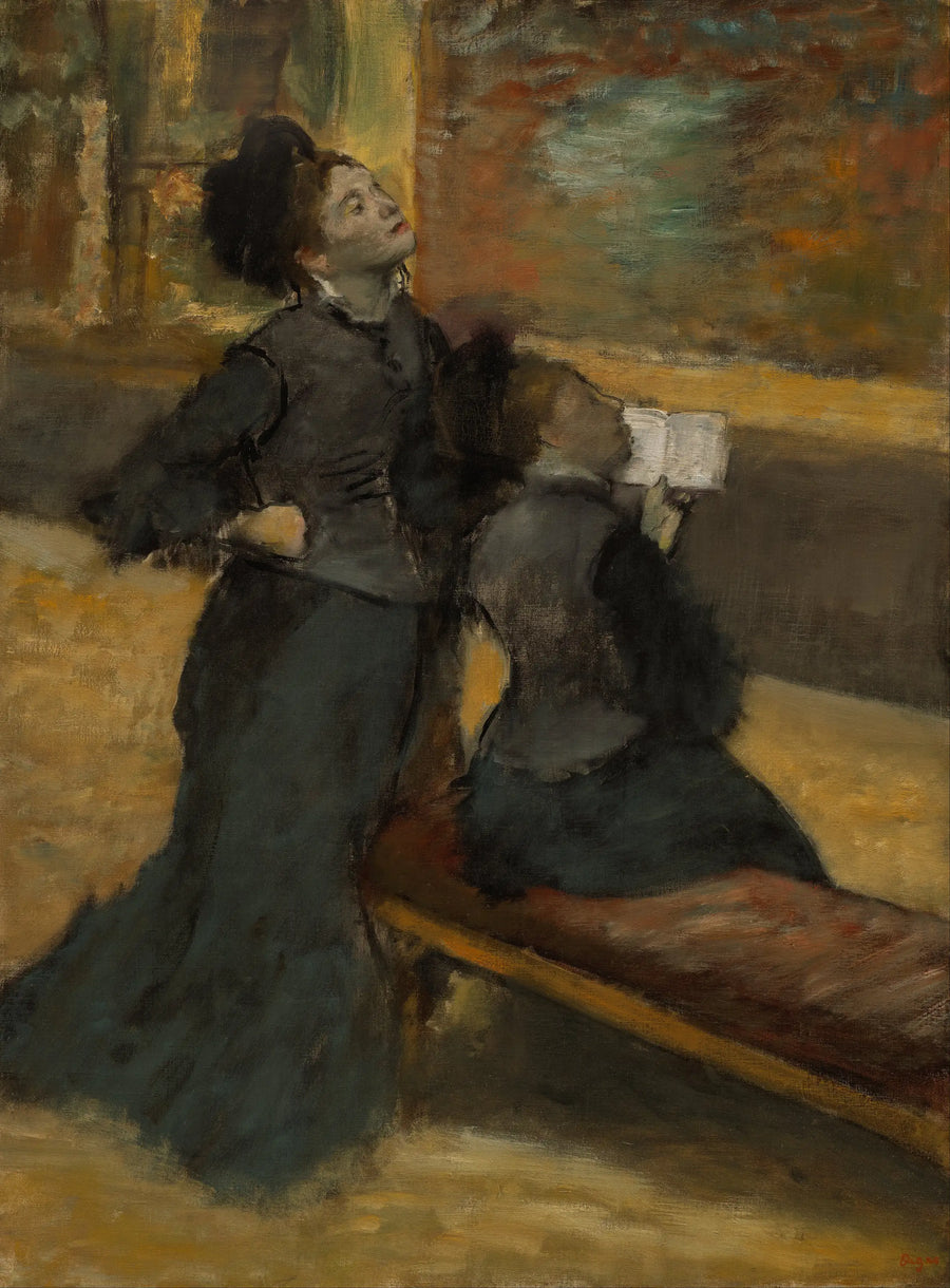 La Visite au musée, vers 1879–1890 – Edgar Degas