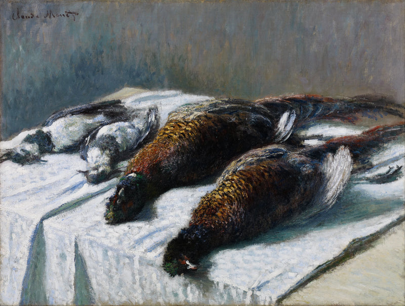 Nature morte aux faisans et aux pluviers W550 – Claude Monet