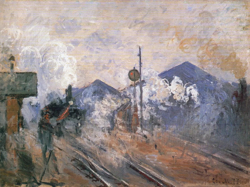 Les Voies à la sortie de la gare Saint-Lazare W445 – Claude Monet