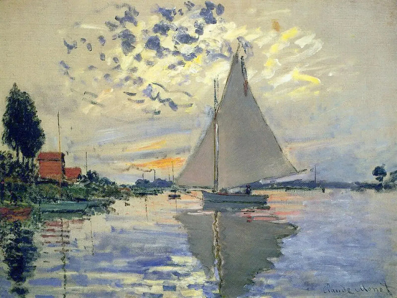 Voilier au Petit-Gennevilliers - Claude Monet