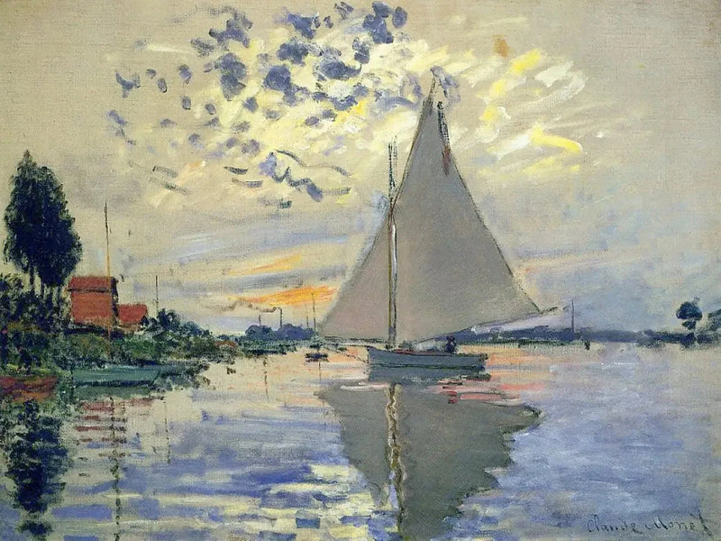 Voilier au Petit-Gennevilliers W336 – Claude Monet