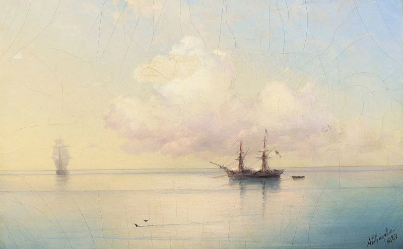 Voiliers par temps calme. - Ivan Aïvazovski