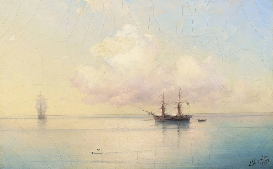 Voiliers par temps calme. - Ivan Aïvazovski