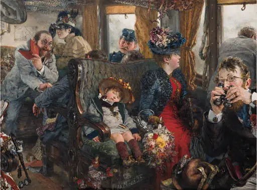 Voyager à travers une belle nature - Adolph von Menzel
