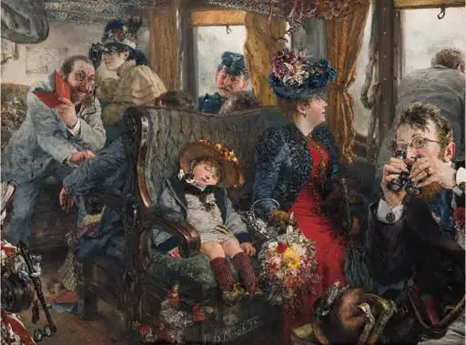 Voyager à travers une belle nature - Adolph von Menzel