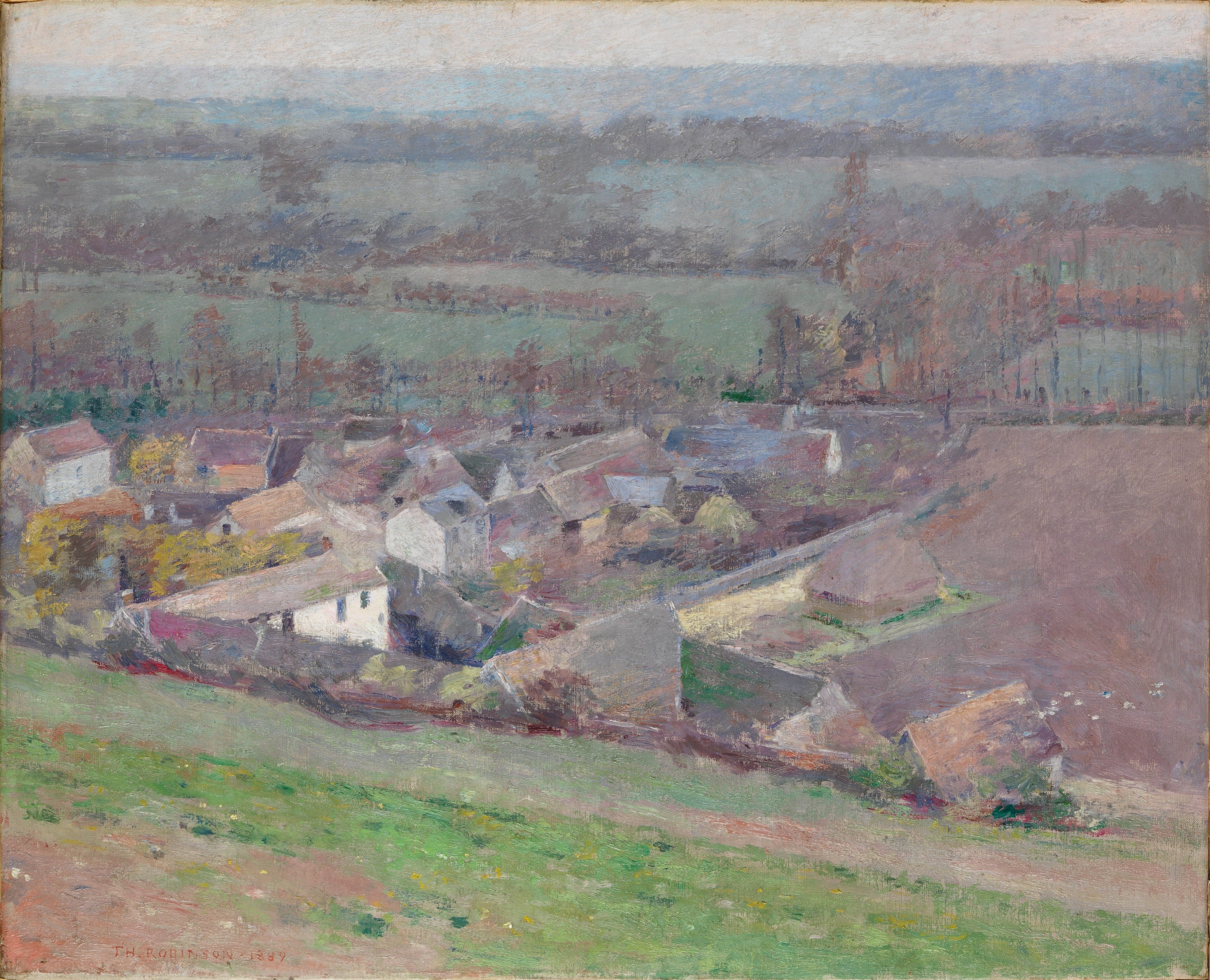 Vue à vol d'oiseau - Theodore Robinson
