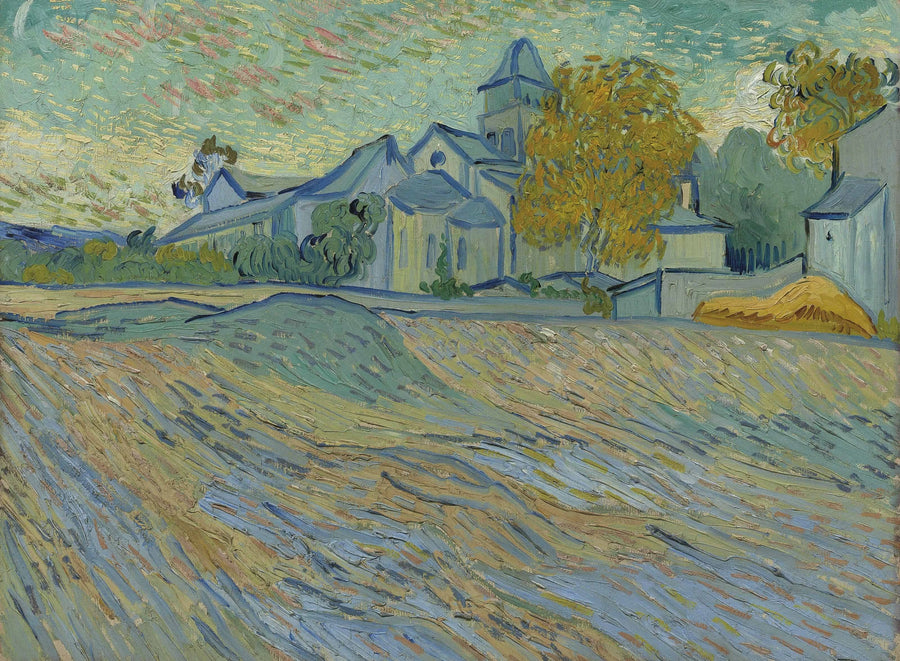 Vue de l’asile et de la chapelle de Saint-Rémy – Van Gogh