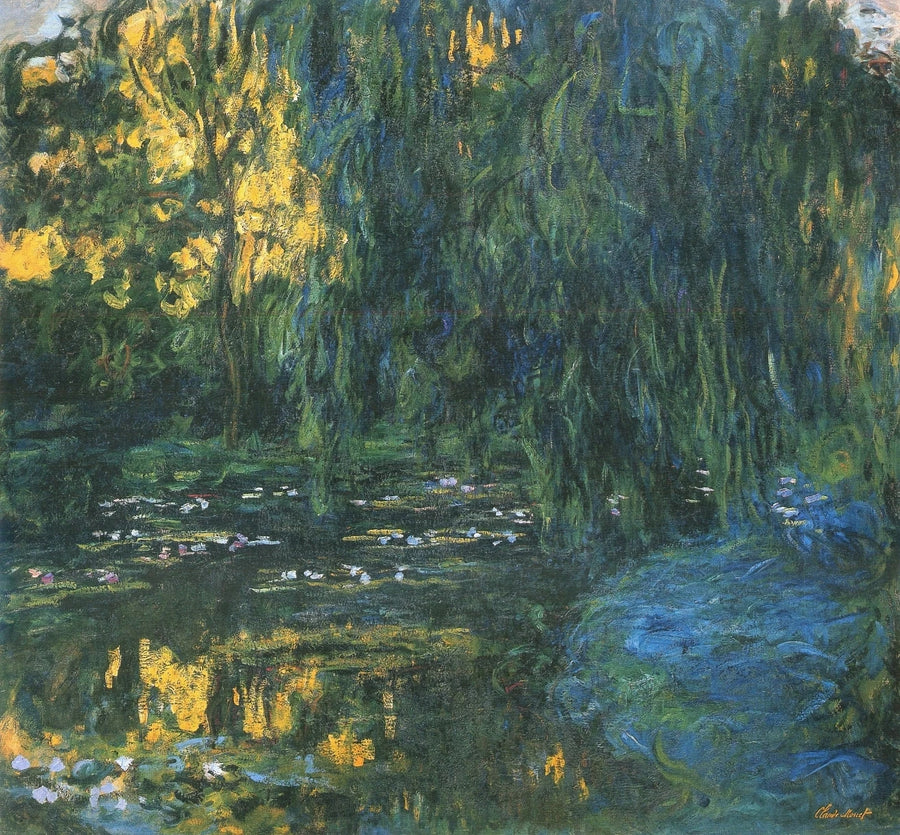 Vue du bassin aux nymphéas avec saule W1866 – Claude Monet