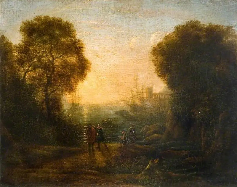 Vue côtière - Claude Lorrain image 1 copie peinte à la main à l’huile