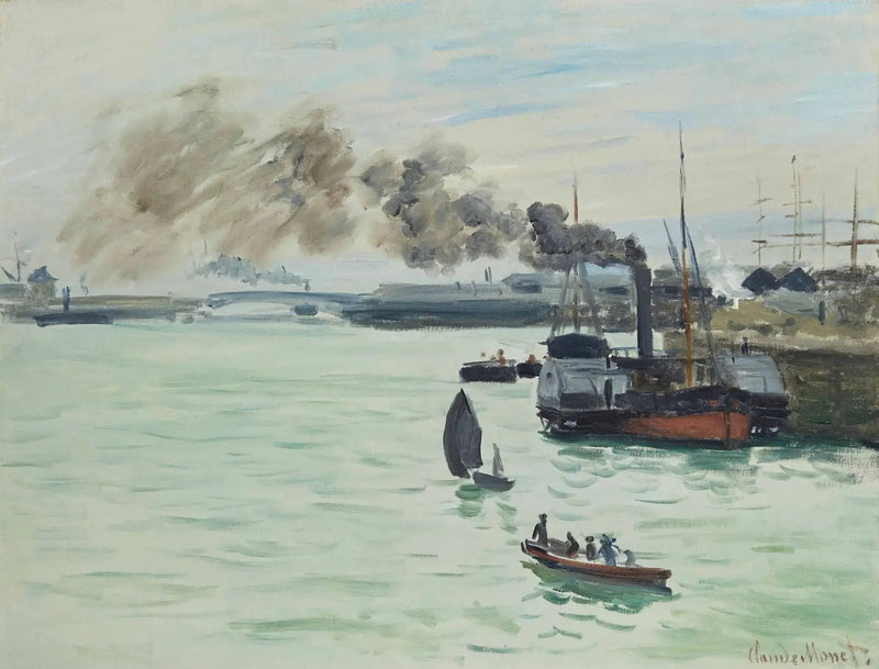 Vue d'un port - Claude Monet