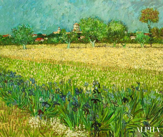 Vue d'Arles avec iris - Van Gogh - Reproductions de tableaux et peintures haut de gamme