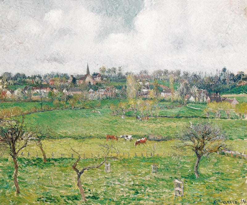 Vue de Bazincourt - Camille Pissarro