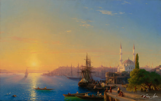 Vue de Constantinople et du Bosphore - Ivan Aïvazovski - Reproductions de tableaux et peintures haut de gamme