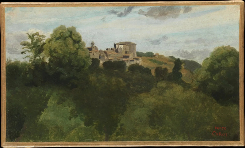 Vue de Genzano - Jean-Baptiste Camille Corot