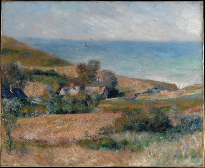 Vue de la côte près de Wargemont en Normandie - Pierre-Auguste Renoir