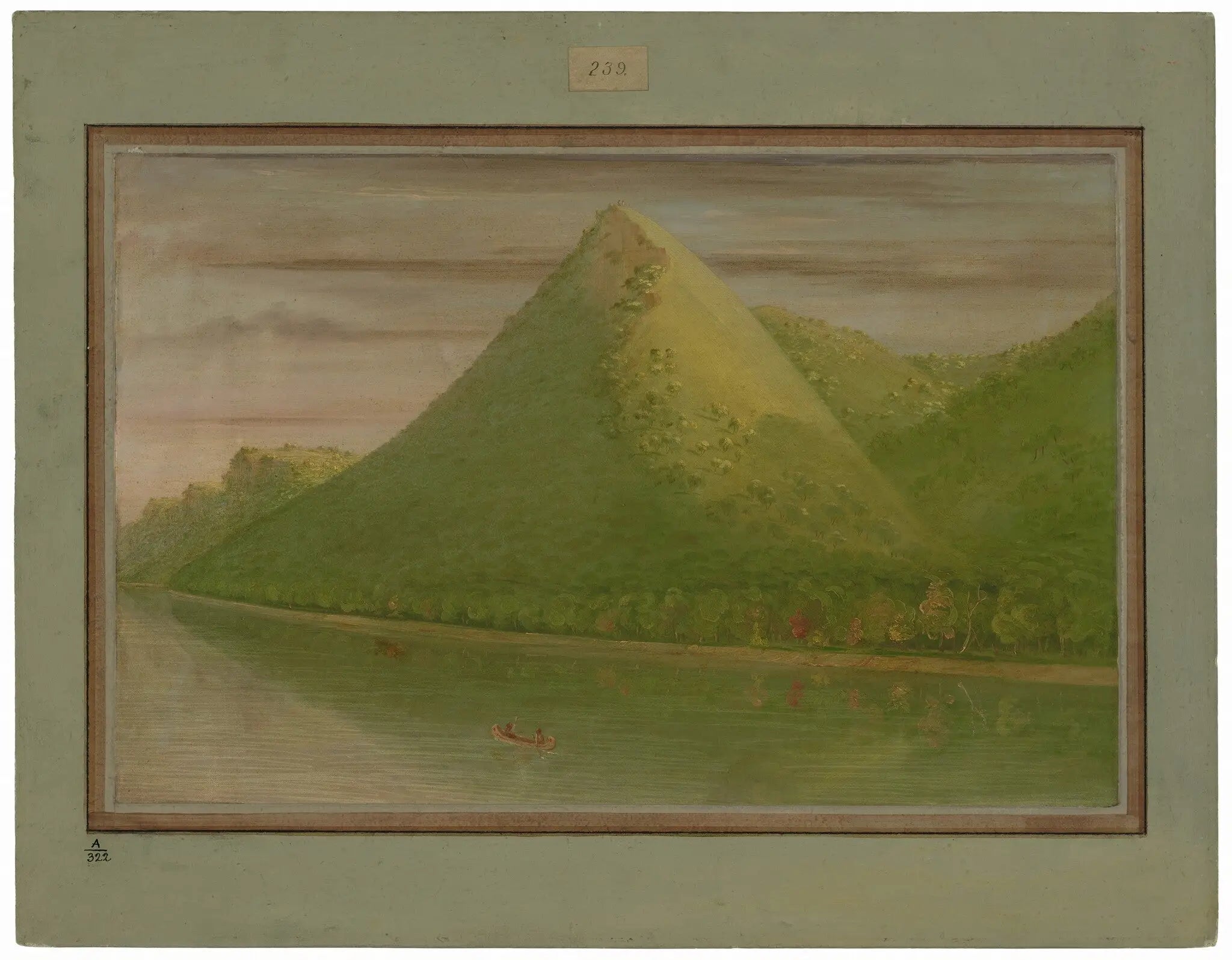 Vue de la « Tente du Brochet » - George Catlin - Alpha Reproduction