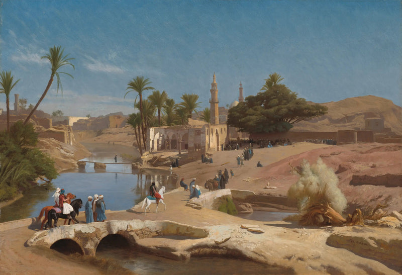 Vue de Médinet El-Fayoum - Jean-Léon Gérôme
