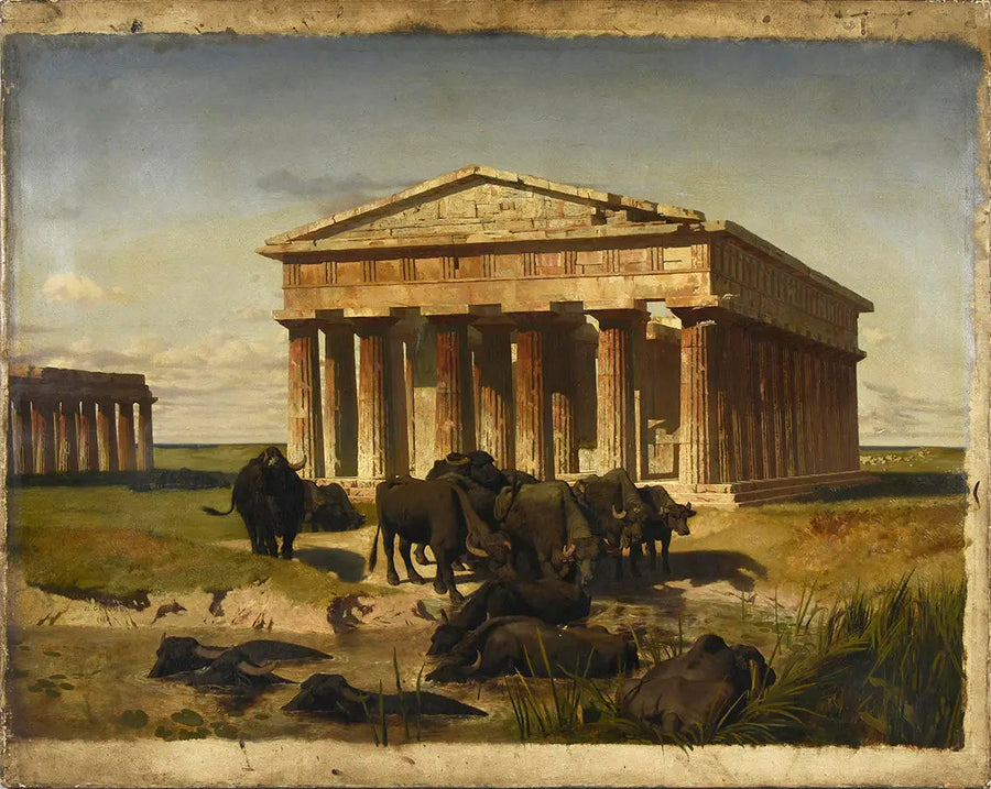Vue de Paestum - Jean-Léon Gérôme