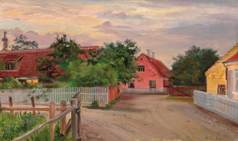 Vue de rue depuis Skagen. - Anna Ancher