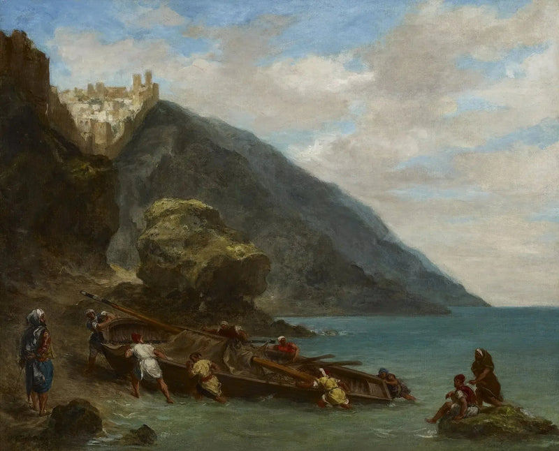 Vue de Tanger depuis le bord de la mer - Eugène Delacroix