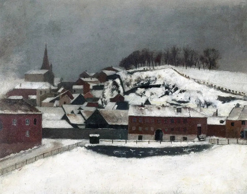 Vue depuis Fossveien 7 en direction de Bergfjerdingen - Edvard Munch