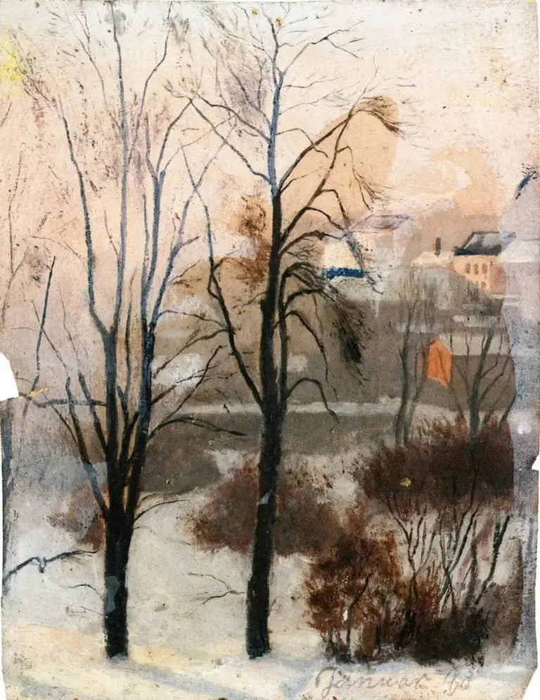 Vue depuis Fossveien - Edvard Munch