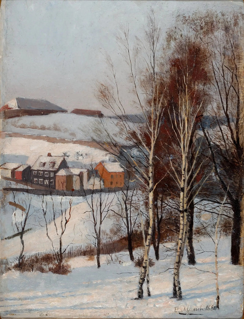 Vue depuis Fossveien - Edvard Munch