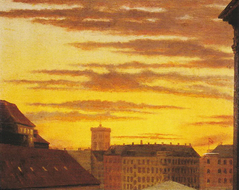 Vue des toits de Havnegade et de la tour Nikolai. - Peder Severin Krøyer