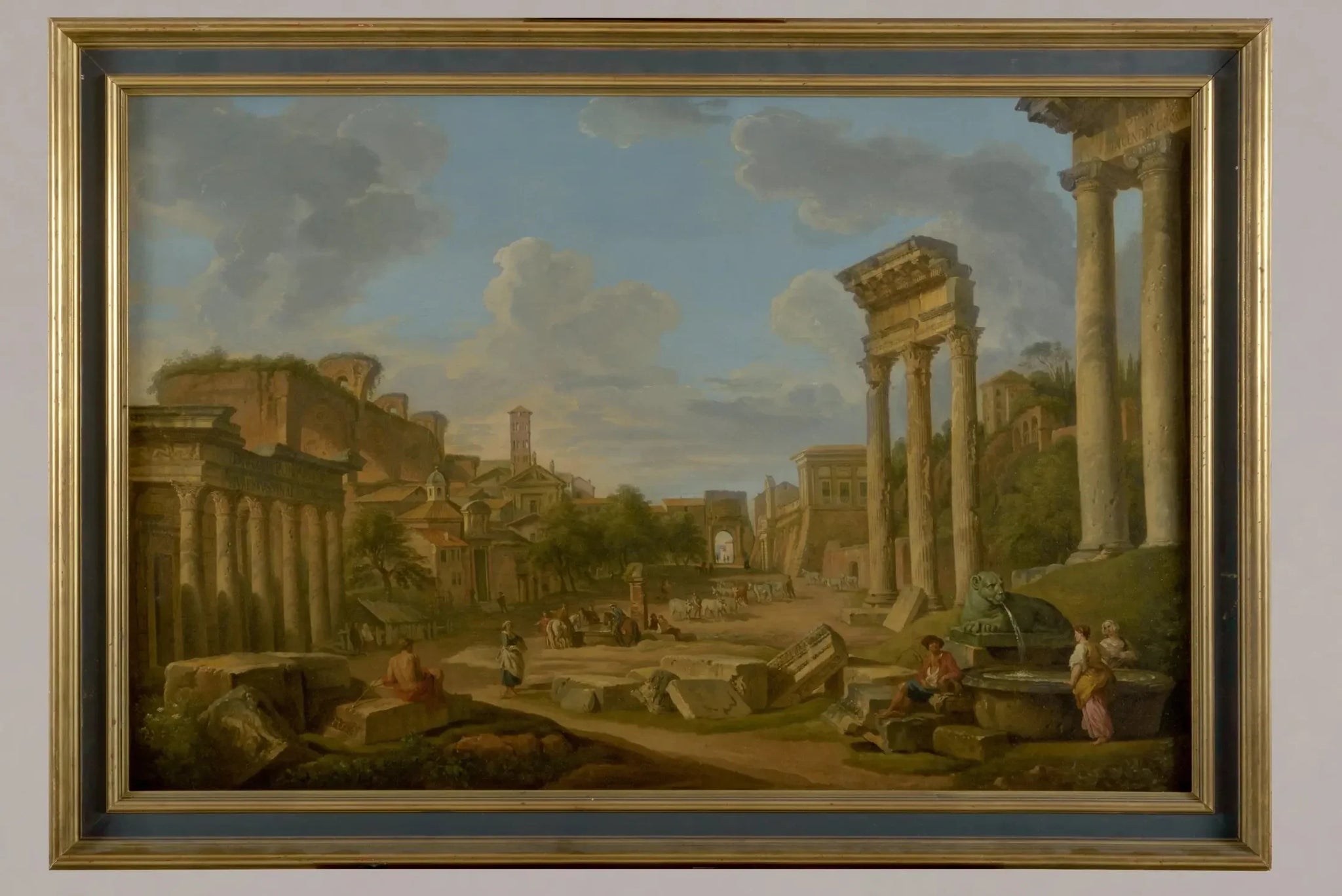 Vue du forum à Rome - Giovanni Paolo Panini image 1 reproduction réalisée par Alpha Reproduction