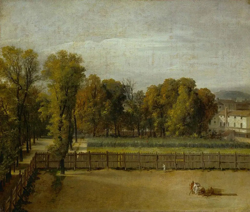 Vue du jardin du Luxembourg à Paris - Jacques-Louis David